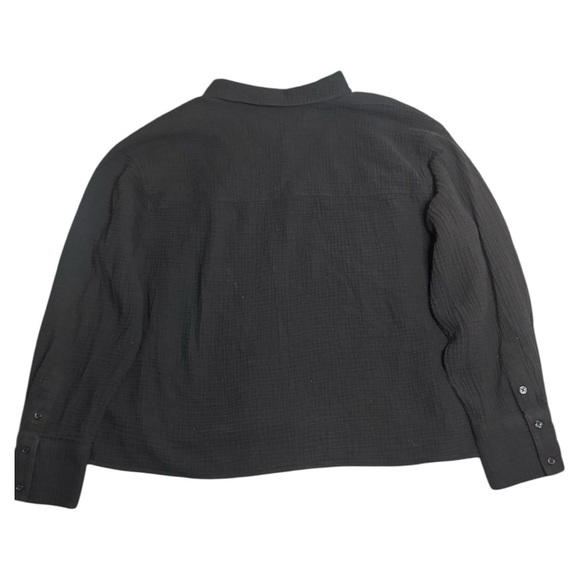 Banana Republic Black Button-Up Shirt - Picture 3 of 4